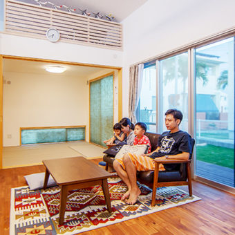 北欧テイスト×ミッドセンチュリー 夫婦の理想を叶える健やかな平屋び家 アイチャッチ